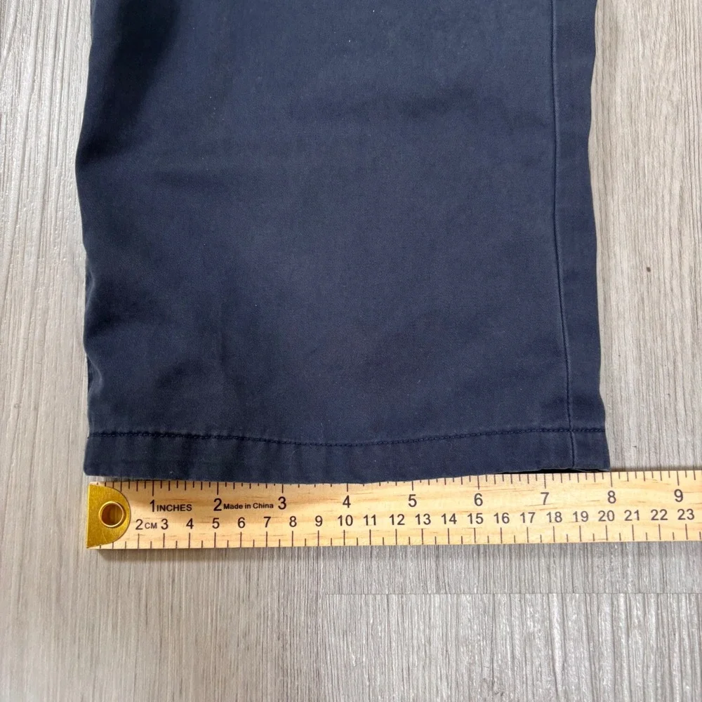 Bonobos Mens Washed Chino Pants Navy Blue Straight Leg 100% Cotton 35x36 (35x33)